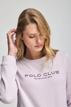 Polo Club Sweat-Shirts*Sweat-shirt et logo caoutchouté Lavande