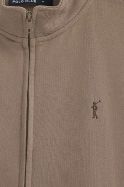 Polo Club Sweat-Shirts*Sweat-shirt marron à col montant, fermeture éclair et logo Rigby Go Brun