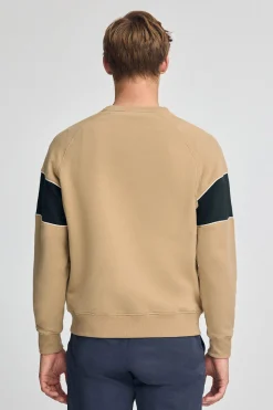 Polo Club Sweat-Shirts*Sweat-shirt marron clair à coupe décontractée, col ras du cou et logo Brun