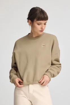 Polo Club Sweat-Shirts*Sweat-shirt marron clair à coupe ample et logo Brun