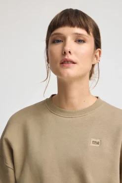 Polo Club Sweat-Shirts*Sweat-shirt marron clair à coupe ample et logo Brun