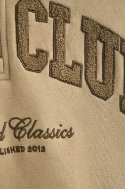 Polo Club Sweat-Shirts*Sweat-shirt marron clair à col montant et logo established 2012 Brun