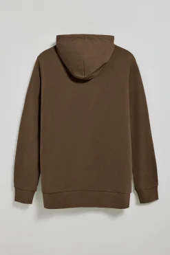 Polo Club Sweat-Shirts*Sweat-shirt à fermeture éclair partielle avec capuche et broderie Rigby Go Marron foncé
