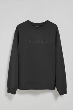 Polo Club Sweat-Shirts*Sweat-shirt à col ras du cou et logo Noir