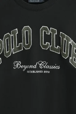 Polo Club Sweat-Shirts*Sweat-shirt à coupe ample Established 2012 Noir