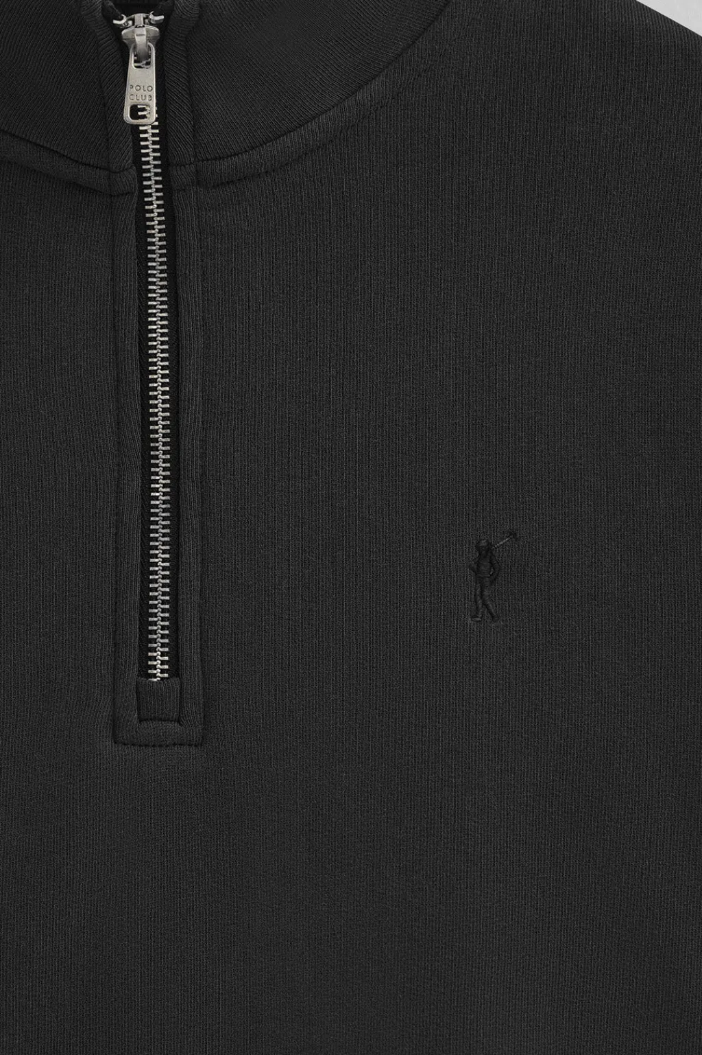 Polo Club Sweat-Shirts*Sweat-shirt à fermeture éclair partielle et effet délavé et logo Rigby Go Noir