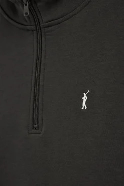 Polo Club Sweat-Shirts*Sweat-shirt à fermeture éclair partielle et broderie Rigby Go Noir