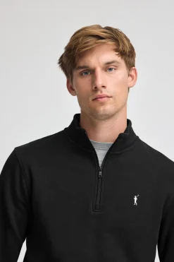 Polo Club Sweat-Shirts*Sweat-shirt à fermeture éclair partielle et logo Rigby Go Noir