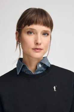Polo Club Sweat-Shirts*Sweat-shirt à la coupe boxy et logo Rigby Go Noir