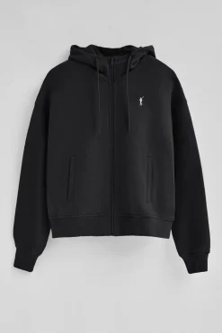 Polo Club Sweat-Shirts*Sweat-shirt avec capuche, fermeture éclair et logo Rigby Go Noir