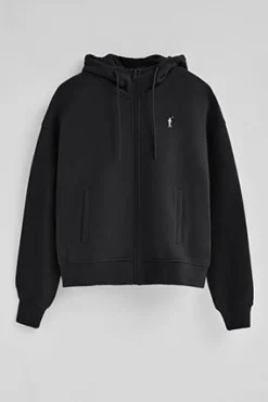 Polo Club Sweat-Shirts*Sweat-shirt avec capuche, fermeture éclair et logo Rigby Go Noir