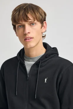 Polo Club Sweat-Shirts*Sweat-shirt avec capuche, fermeture éclair et logo Rigby Go Noir