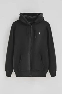 Polo Club Sweat-Shirts*Sweat-shirt avec capuche, fermeture éclair et logo Rigby Go Noir