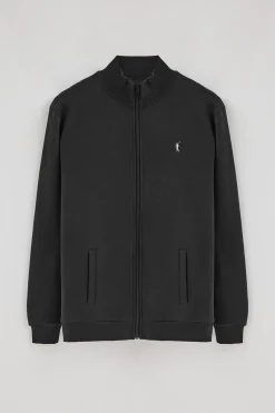 Polo Club Sweat-Shirts*Sweat-shirt ouvert à col montant et logo Rigby Go Noir