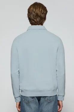 Polo Club Sweat-Shirts|Polos*Sweat-shirt polo Gorka bleu marine avec monogramme Bleu ciel