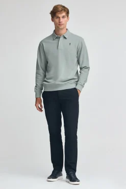 Polo Club Sweat-Shirts*Sweat-shirt polo gris bleu à coupe regular et logo Rigby Go Bleu grisâtre