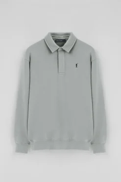 Polo Club Sweat-Shirts*Sweat-shirt polo gris bleu à coupe regular et logo Rigby Go Bleu grisâtre