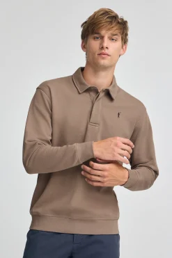 Polo Club Sweat-Shirts*Sweat-shirt polo marron à coupe regular et logo Rigby Go Brun
