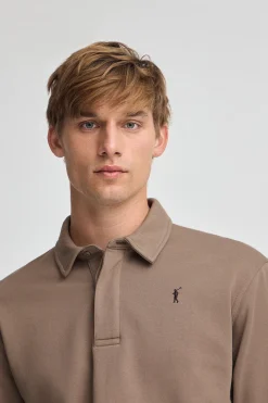 Polo Club Sweat-Shirts*Sweat-shirt polo marron à coupe regular et logo Rigby Go Brun