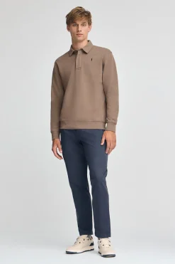 Polo Club Sweat-Shirts*Sweat-shirt polo marron à coupe regular et logo Rigby Go Brun