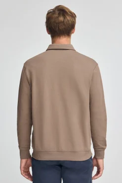 Polo Club Sweat-Shirts*Sweat-shirt polo marron à coupe regular et logo Rigby Go Brun
