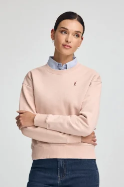 Polo Club Sweat-Shirts*Sweat-shirt à la coupe boxy et logo Rigby Go Rose pâle