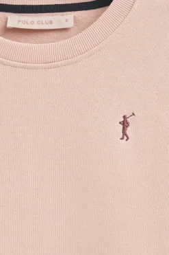 Polo Club Sweat-Shirts*Sweat-shirt à la coupe boxy et logo Rigby Go Rose pâle