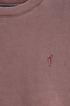 Polo Club Sweat-Shirts*Sweat-shirt à effet délavé avec logo Rigby Go Rose taupe