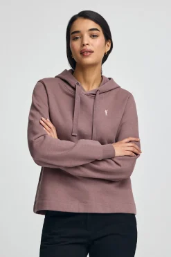 Polo Club Sweat-Shirts*Sweat-shirt avec capuche et logo Rigby Go Rose taupe