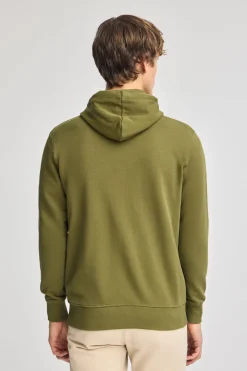 Polo Club Sweat-Shirts*Sweat-shirt vert avec capuche, fermeture éclair et logo Rigby Go Vert mousse