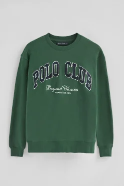 Polo Club Sweat-Shirts*Sweat-shirt à coupe ample Established 2012 Vert Bouteille