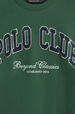 Polo Club Sweat-Shirts*Sweat-shirt à coupe ample Established 2012 Vert Bouteille