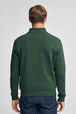 Polo Club Sweat-Shirts*Sweat-shirt à fermeture éclair partielle et logo Rigby Go Vert Bouteille