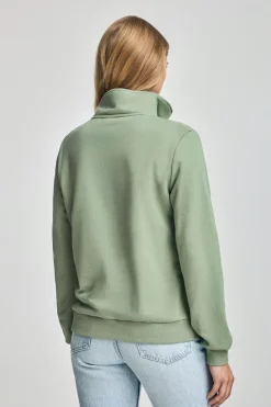Polo Club Sweat-Shirts*Sweat-shirt à fermeture éclair partielle et broderie Rigby Go Vert jade