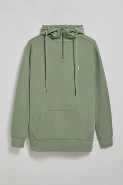 Polo Club Sweat-Shirts*Sweat-shirt à fermeture éclair partielle avec capuche et broderie Rigby Go Vert jade