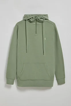 Polo Club Sweat-Shirts*Sweat-shirt à fermeture éclair partielle avec capuche et broderie Rigby Go Vert jade
