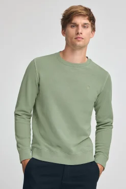 Polo Club Sweat-Shirts*Sweat-shirt à effet délavé avec logo Rigby Go Vert Pâle
