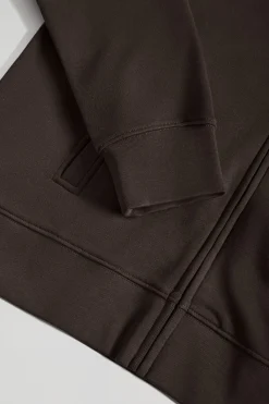 Polo Club Sweat-Shirts*Sweat-shirt zippé à col montant à logo Rigby Go Marron foncé