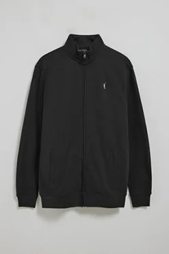 Polo Club Sweat-Shirts*Sweat-shirt zippé à col montant à logo Rigby Go Noir