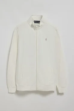 Polo Club Sweat-Shirts*Sweat-shirt zippé à col montant à logo Rigby Go Beige