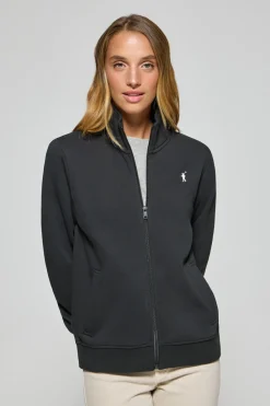 Polo Club Sweat-Shirts*Sweat-shirt zippé avec col montant et logo Rigby Go Noir