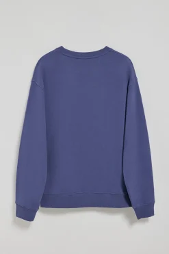 Polo Club Sweat-Shirts*Sweat-shirt bleu à col ras du cou et logo Bleu océan