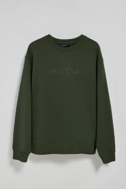Polo Club Sweat-Shirts*Sweat-shirt  à col ras du cou et logo Vert Foncé