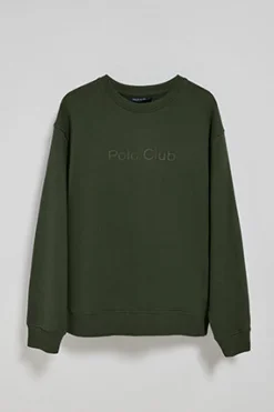 Polo Club Sweat-Shirts*Sweat-shirt  à col ras du cou et logo Vert Foncé