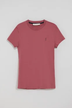 Polo Club T-Shirts*T-shirt à manches courtes rose bordeaux avec logo brodé Rigby Go Rosa Vino