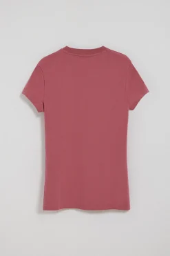 Polo Club T-Shirts*T-shirt à manches courtes rose bordeaux avec logo brodé Rigby Go Rosa Vino