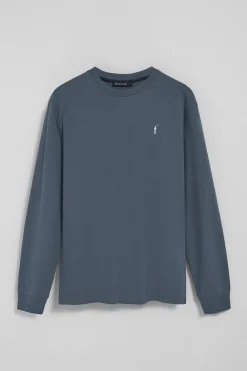 Polo Club T-Shirts*T-shirt à manches longues bleu avec logo brodé Rigby Go Denim