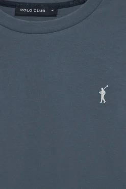 Polo Club T-Shirts*T-shirt à manches longues bleu avec logo brodé Rigby Go Denim