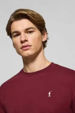 Polo Club T-Shirts*T-shirt à manches longues bordeaux avec logo brodé Rigby Go Grenat