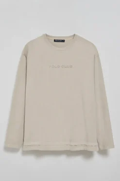 Polo Club T-Shirts*T-shirt à manches longues Hermes avec logo caoutchouté Beige